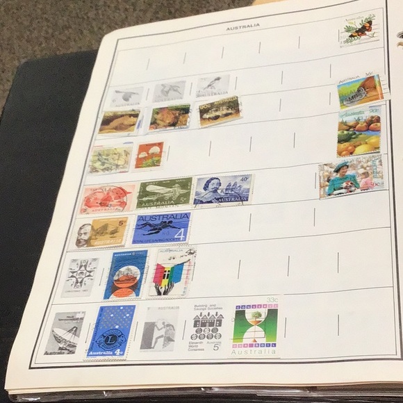 ARGENTINA, AUSTRALIA & AUSTRIA vintage postage stamps .. 3 Countries,(8 pages ) - Picture 8 of 12